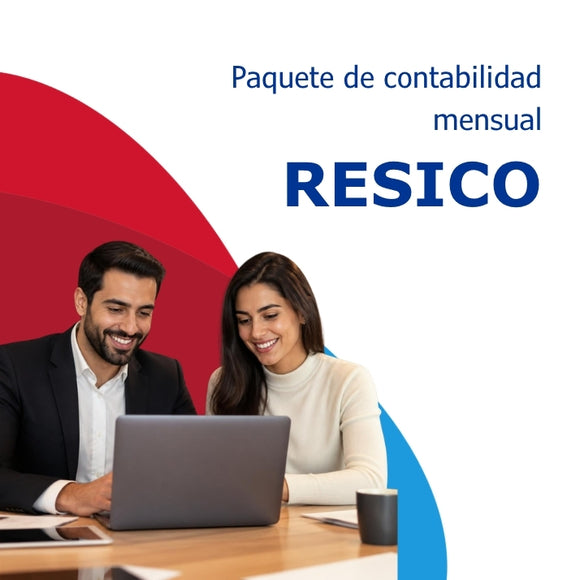 Equipo contable de Impuestum trabajando la contabilidad mensual de una empresa en resico